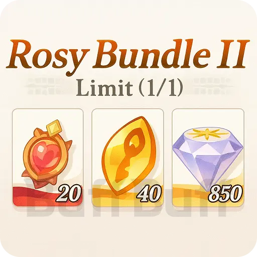 Rosy Bundle Ⅱ  860 Dragon Crystals（560+280+20）