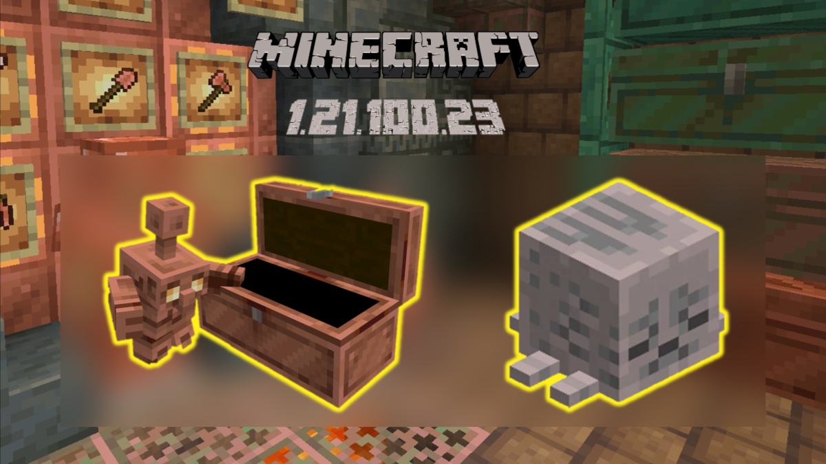 Minecraft Preview 1.21.100.23 APK: Откройте для себя нового Медного голема и многое другое!