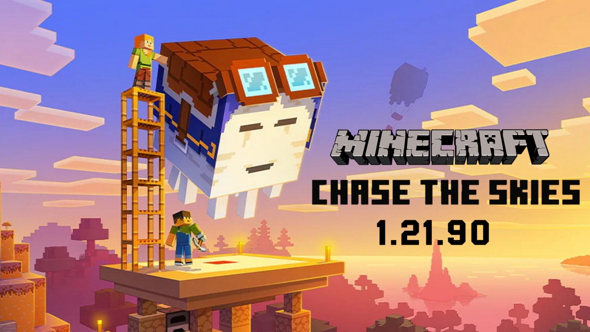 Minecraft 1.21.90 APK: Обновление "Погоня за небом" с Весёлым Гастом и Яркой Графикой