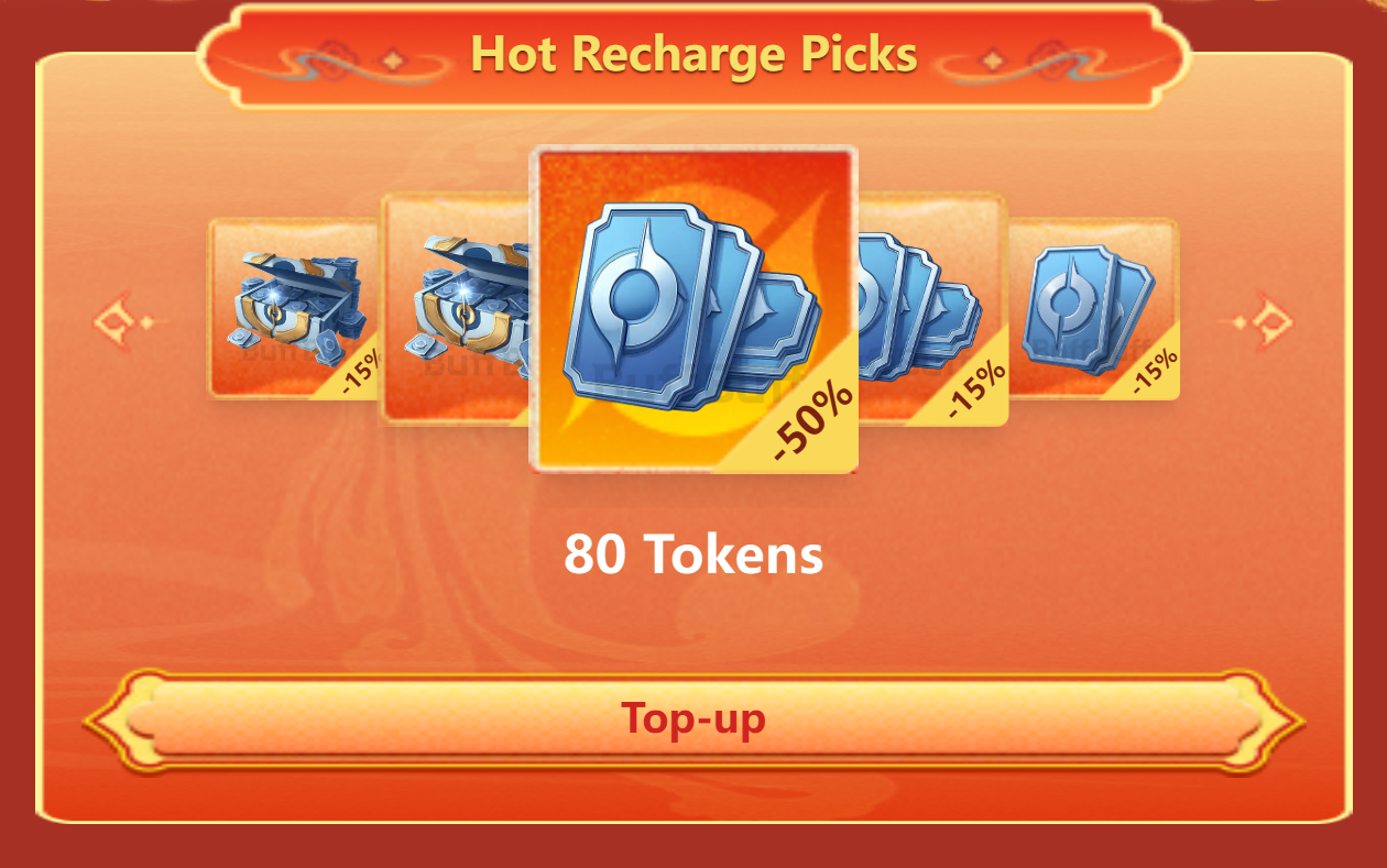 Up to 50% Off HOK Tokens