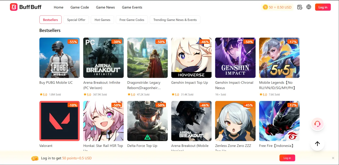 احصل على شحن سريع للماسات مع BuffBuff