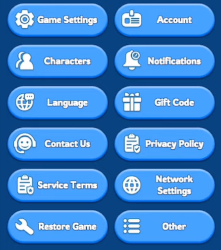 Di halaman Pengaturan, pilih Kode Hadiah. 